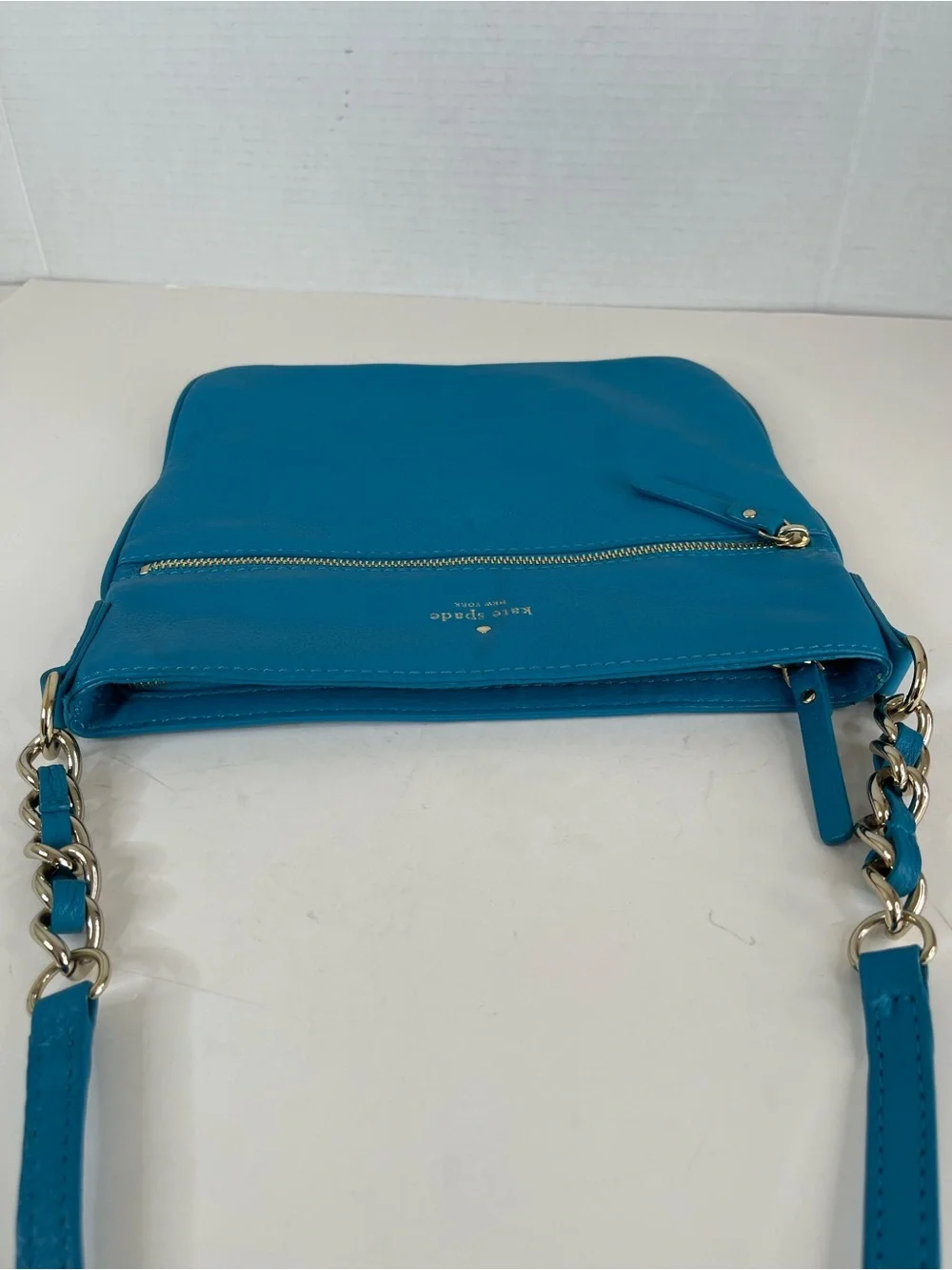 kate spade Teal Pebbled Leather Crossbody